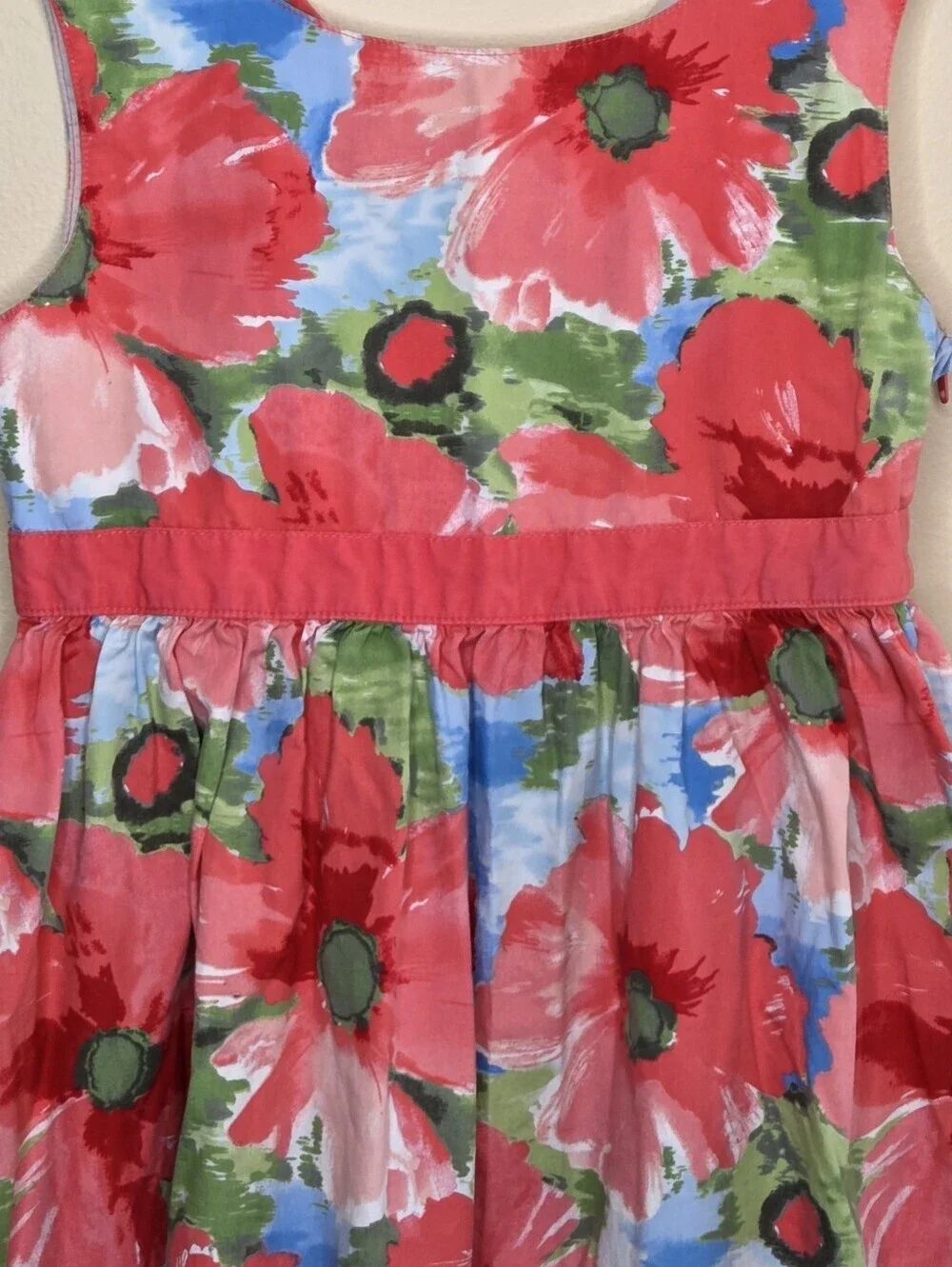 Gymboree Burst of Spring Coral Floral Sun Dress Girls Size 8 Spring Summer